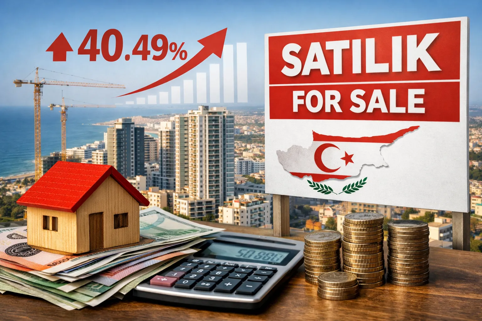 KKTC’de Konut Fiyatları Rekor Kırdı: Artış Yüzde 40’ı Aştı